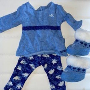 American Girl Doll Winter Pyjama Set